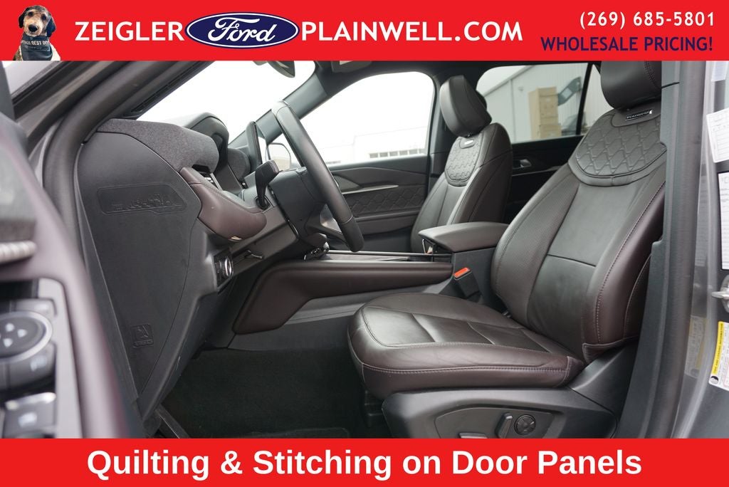 2025 Ford Explorer Platinum Lux Leather Pkg Panoramic Roof Co Pilot 360 21" Wh