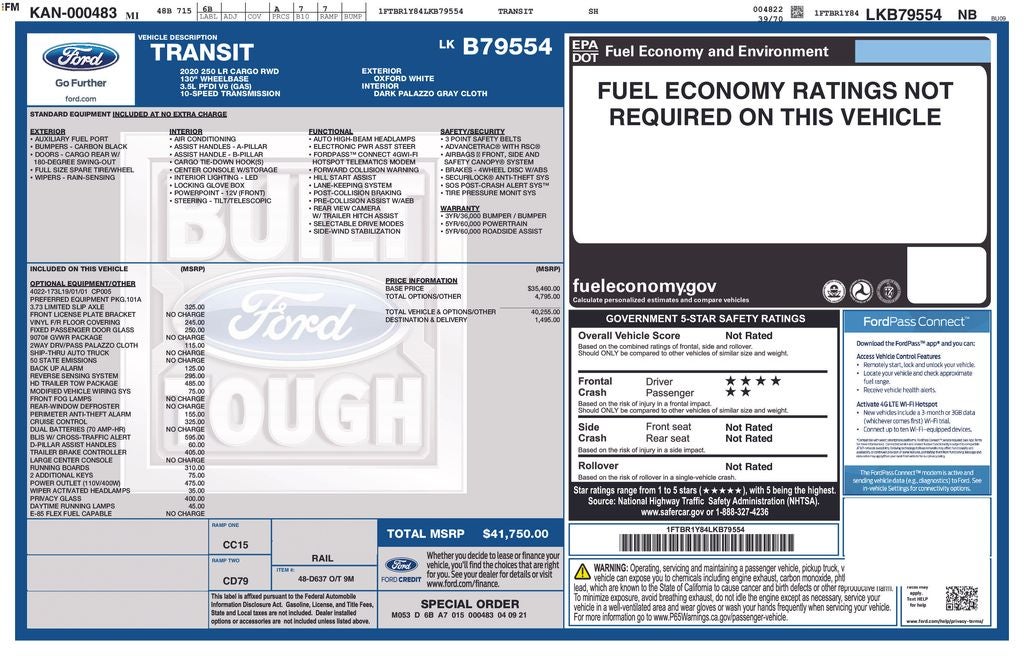 2020 Ford Transit-250 Base