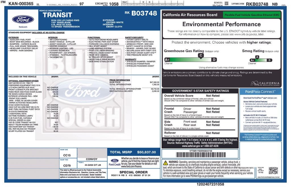 2024 Ford Transit-250 Base