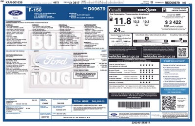 2024 Ford F-150 STX BLACK APPEARANCE PKG 20" BLACK WHEELS TOW PKG