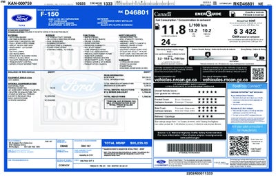2024 Ford F-150 STX CREW CAB 4X4 NAVIGATION 20" WHEELS LANE DEPART TO