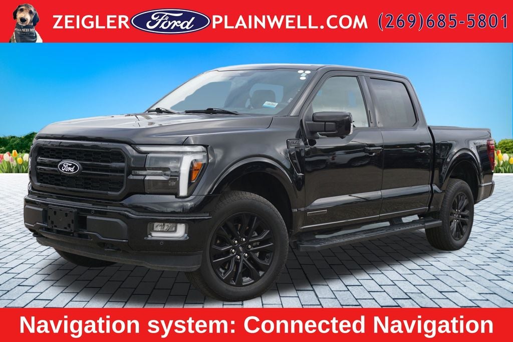 2024 Ford F-150 Lariat Hybrid Black Appearance Pkg Panoramic Roof Tow