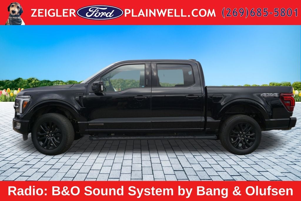 2024 Ford F-150 Lariat Hybrid Black Appearance Pkg Panoramic Roof Tow