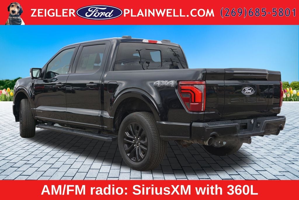 2024 Ford F-150 Lariat Hybrid Black Appearance Pkg Panoramic Roof Tow