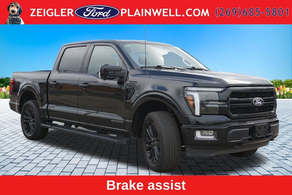 2024 Ford F-150 Lariat Hybrid Black Appearance Pkg Panoramic Roof Tow