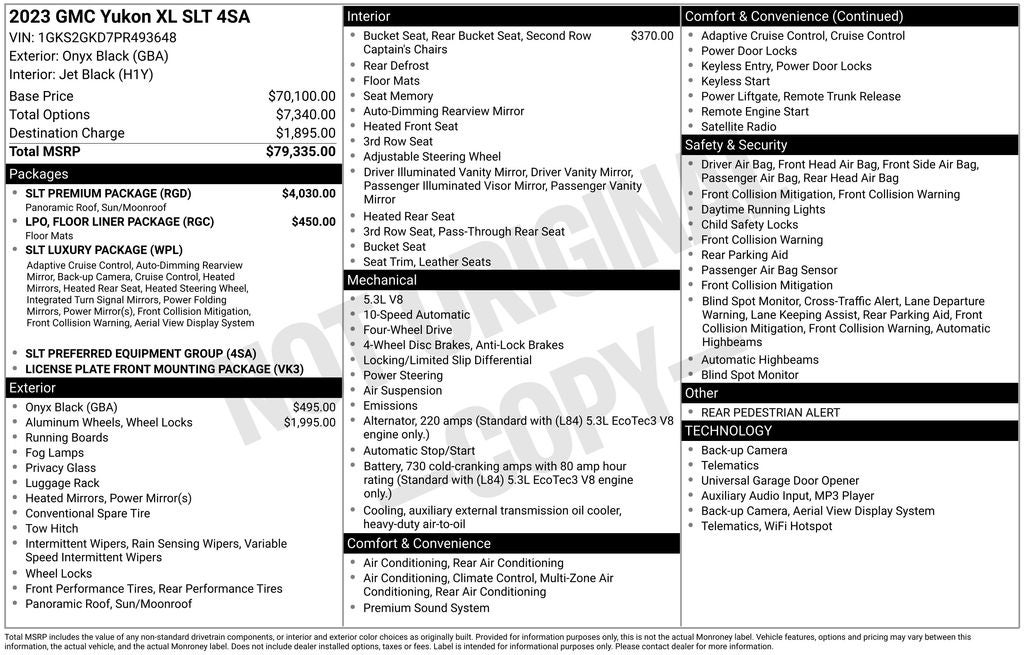 2023 GMC Yukon XL SLT