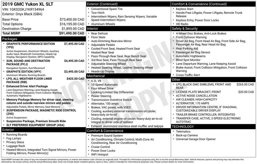 2019 GMC Yukon XL SLT