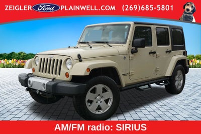 2011 Jeep Wrangler Unlimited Sahara 4X4 HARD TOP V6 HEATED LEATHER