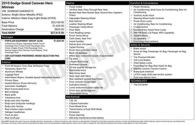 2010 Dodge Grand Caravan Hero