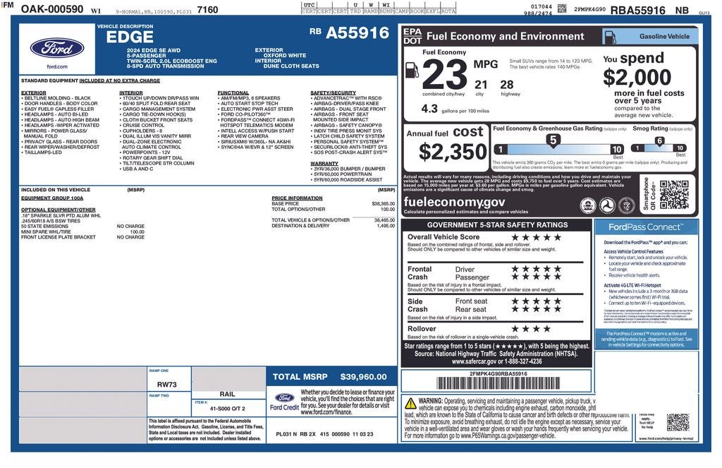 2024 Ford Edge SE