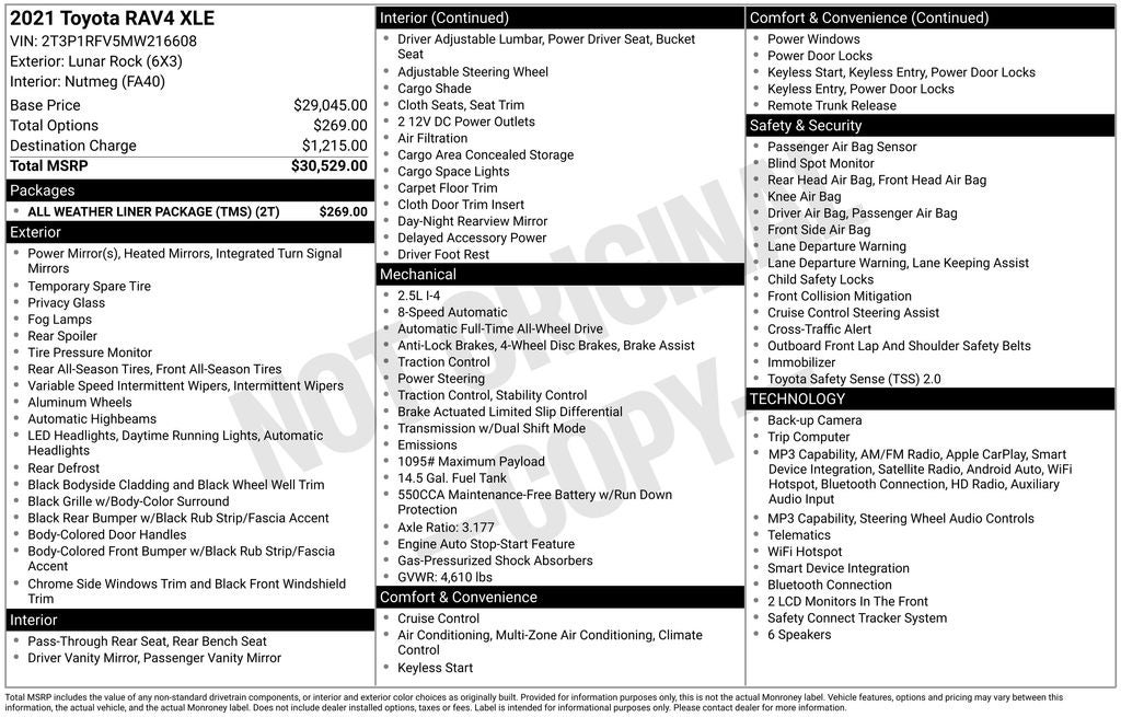 2021 Toyota RAV4 XLE