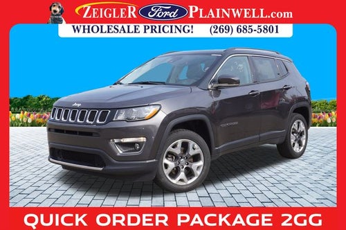 2021 Jeep Compass Limited 4x4 Leather Power Moonroof