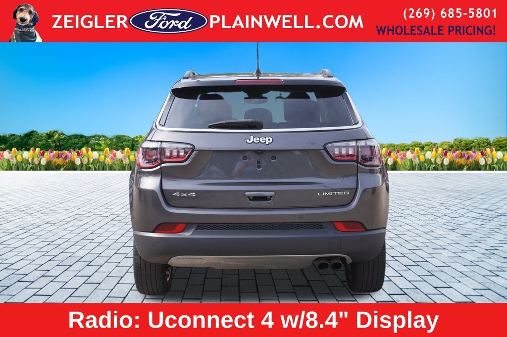 2021 Jeep Compass Limited 4x4 Leather Power Moonroof