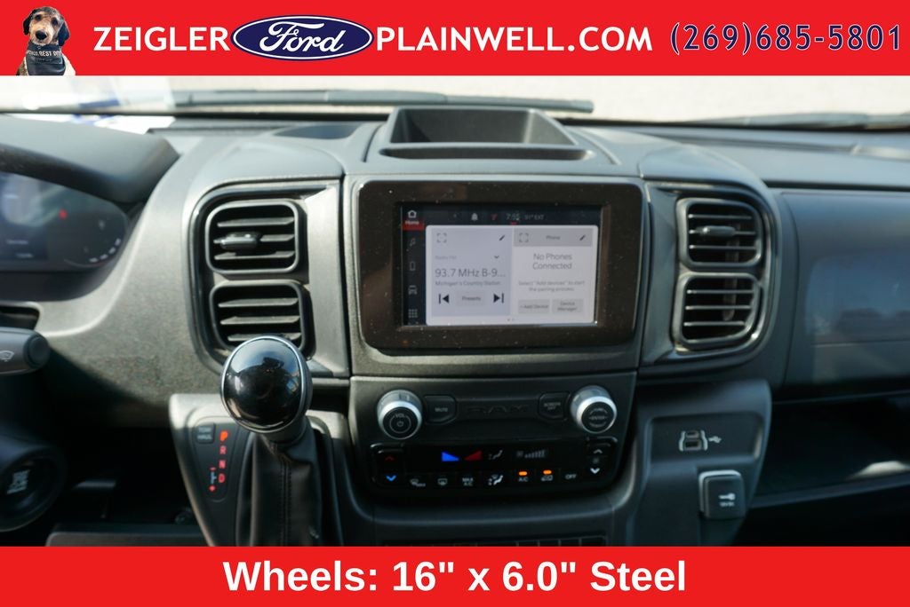 2025 RAM ProMaster 2500 Base 136" WHEEL BASE - LOW ROOF WORK VAN - REAR CAMER