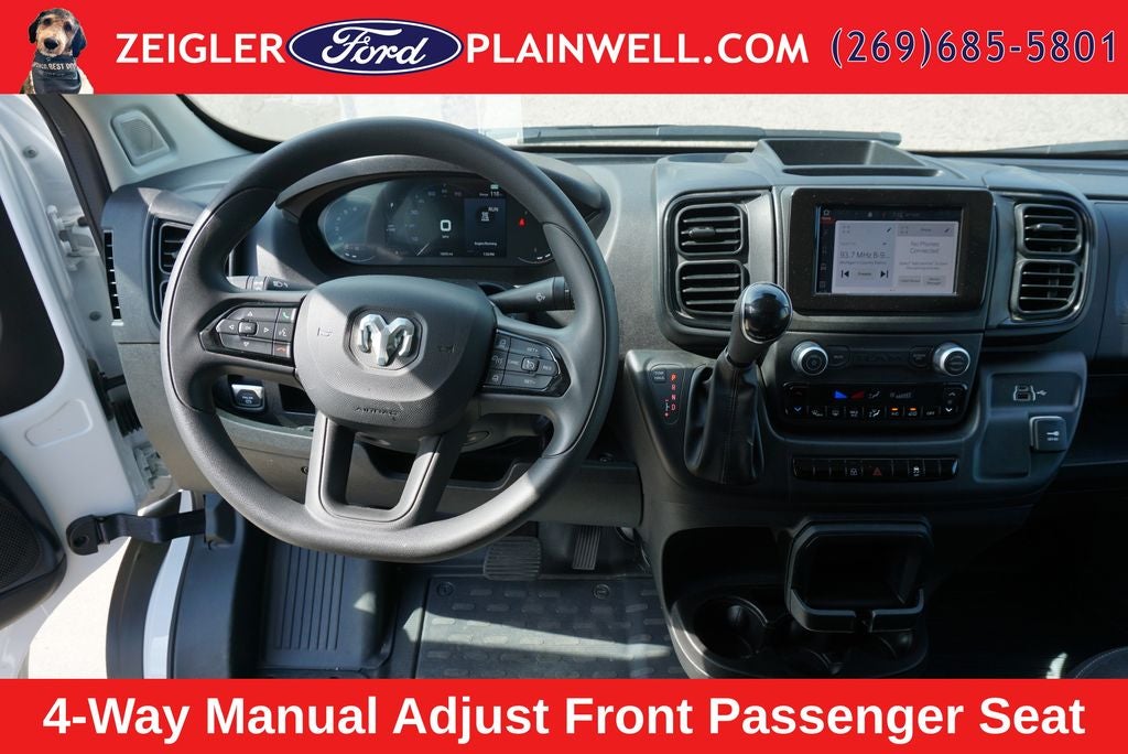 2025 RAM ProMaster 2500 Base CARGO WORK VAN 136" WB LOW ROOF REAR CAMERA