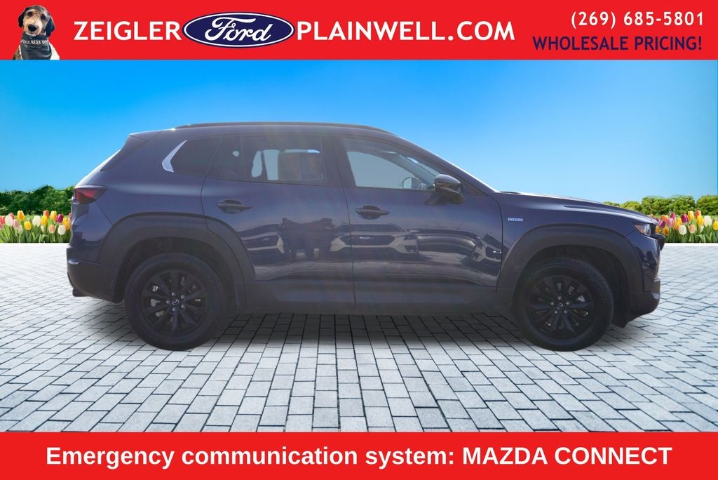 2025 Mazda Mazda CX-50 Hybrid Premium 4x4 Panoramic Moonroof Heated Leather Lane Departu
