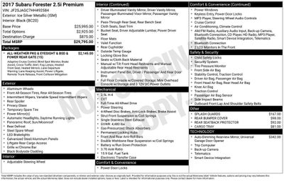 2017 Subaru Forester 2.5i Premium