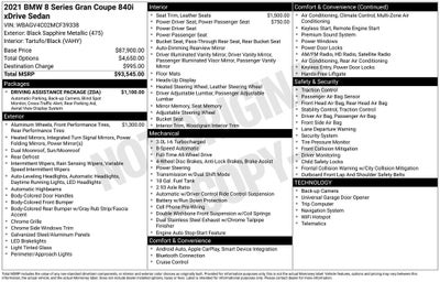 2021 BMW 8 Series 840