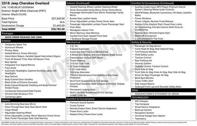 2018 Jeep Cherokee Overland 4x4