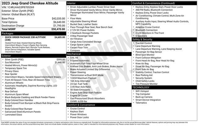 2023 Jeep Grand Cherokee Altitude 4x4