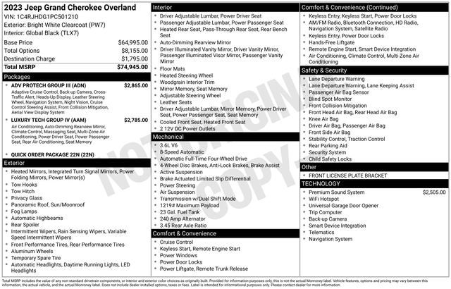 2023 Jeep Grand Cherokee Overland