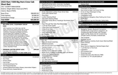 2022 RAM 1500 Big Horn/Lone Star