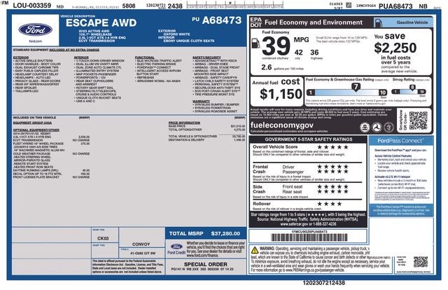 2023 Ford Escape Hybrid Active