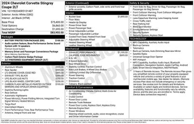 2024 Chevrolet Corvette RWD Coupe 2LT