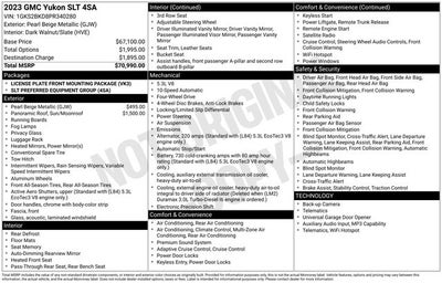 2023 GMC Yukon 4WD SLT