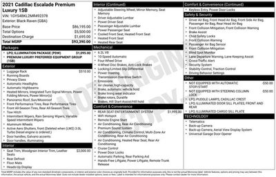 2021 Cadillac Escalade Premium Luxury