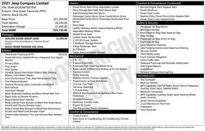 2021 Jeep Compass Limited 4x4