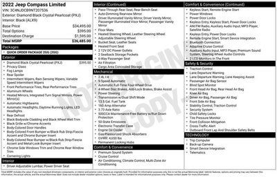 2022 Jeep Compass Limited 4x4