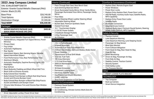 2023 Jeep Compass Limited 4x4