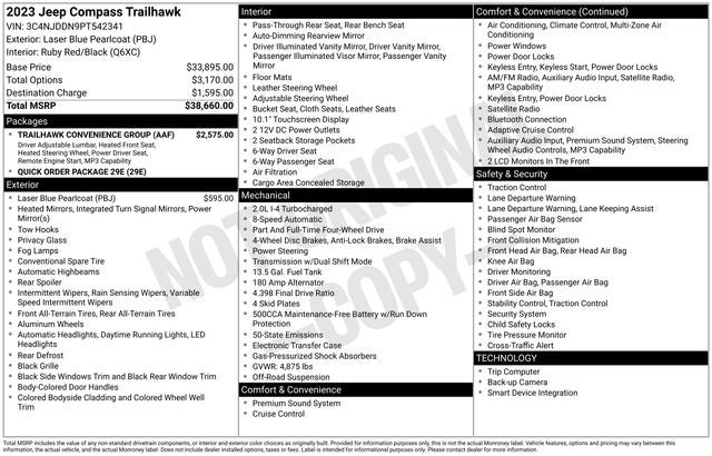 2023 Jeep Compass Trailhawk 4x4