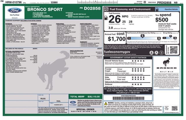 2023 Ford Bronco Sport Big Bend