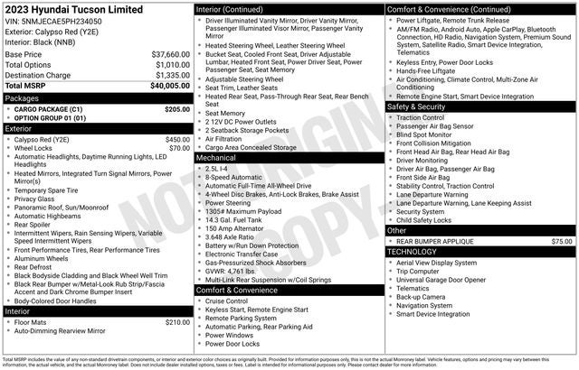 2023 Hyundai Tucson Limited