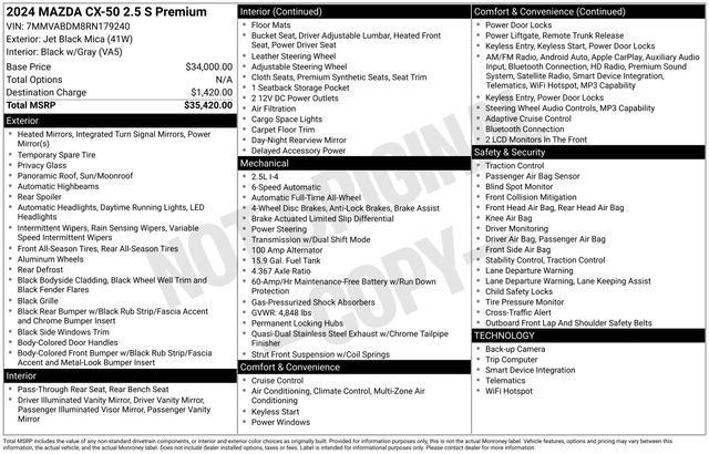2024 Mazda Mazda CX-50 2.5 S Premium