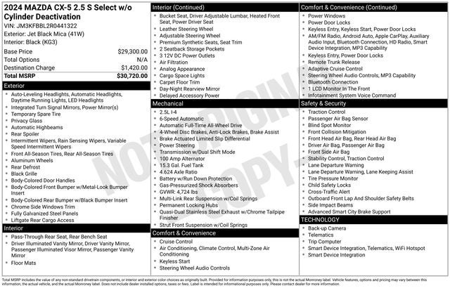 2024 Mazda Mazda CX-5 2.5 S Select