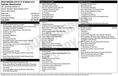 2024 Mazda Mazda CX-5 2.5 S Select