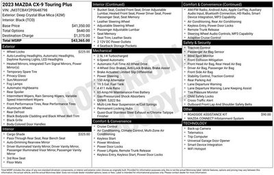 2023 Mazda Mazda CX-9 Touring Plus
