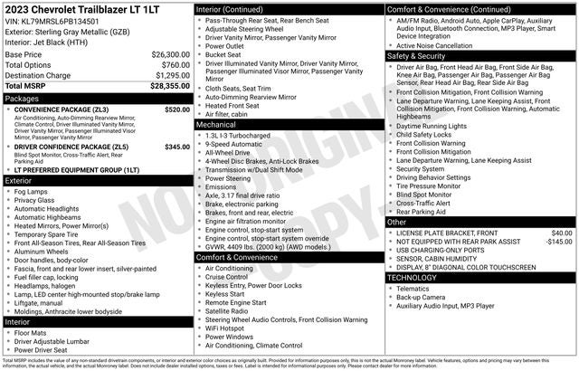 2023 Chevrolet TrailBlazer AWD LT