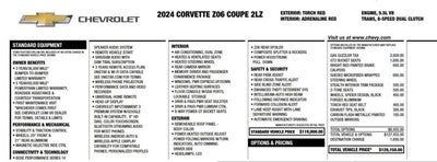 2024 Chevrolet Corvette 2LZ