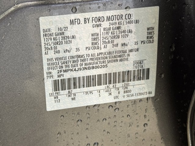 2022 Ford Edge ST Line