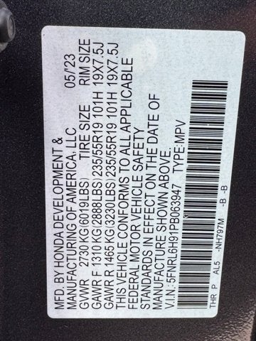 2023 Honda Odyssey Elite