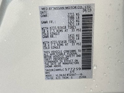 2020 Nissan Pathfinder S