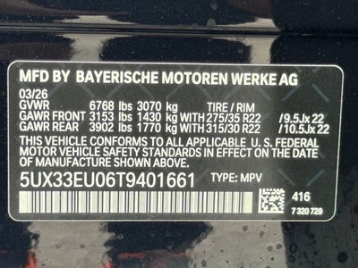 2026 BMW X5 M60i
