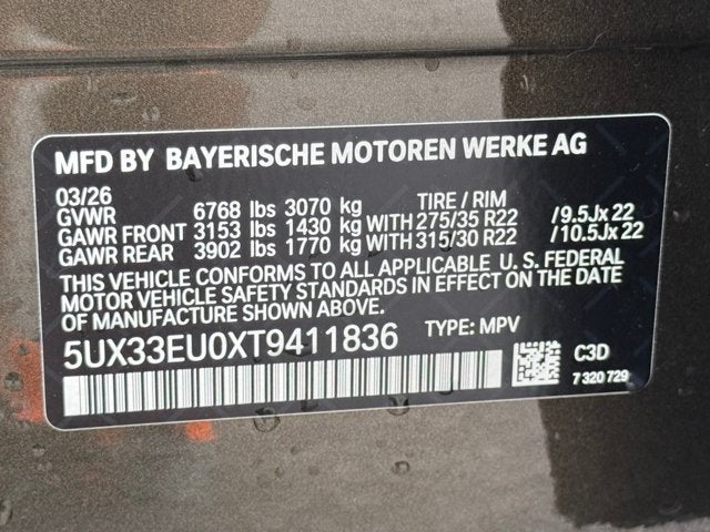 2026 BMW X5 M60i