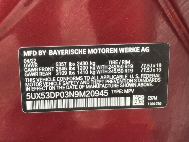2022 BMW X3 xDrive30i