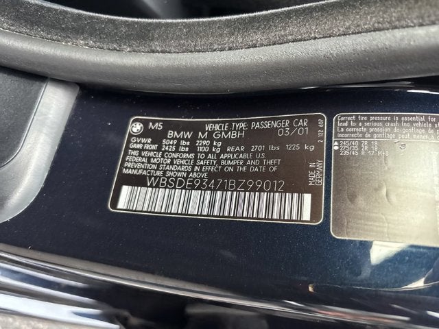 2001 BMW 5 Series M5